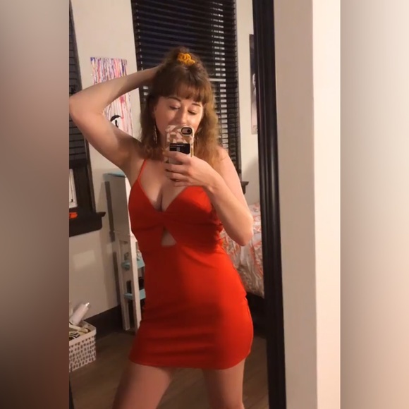 Red Mini Dress - Picture 5 of 5